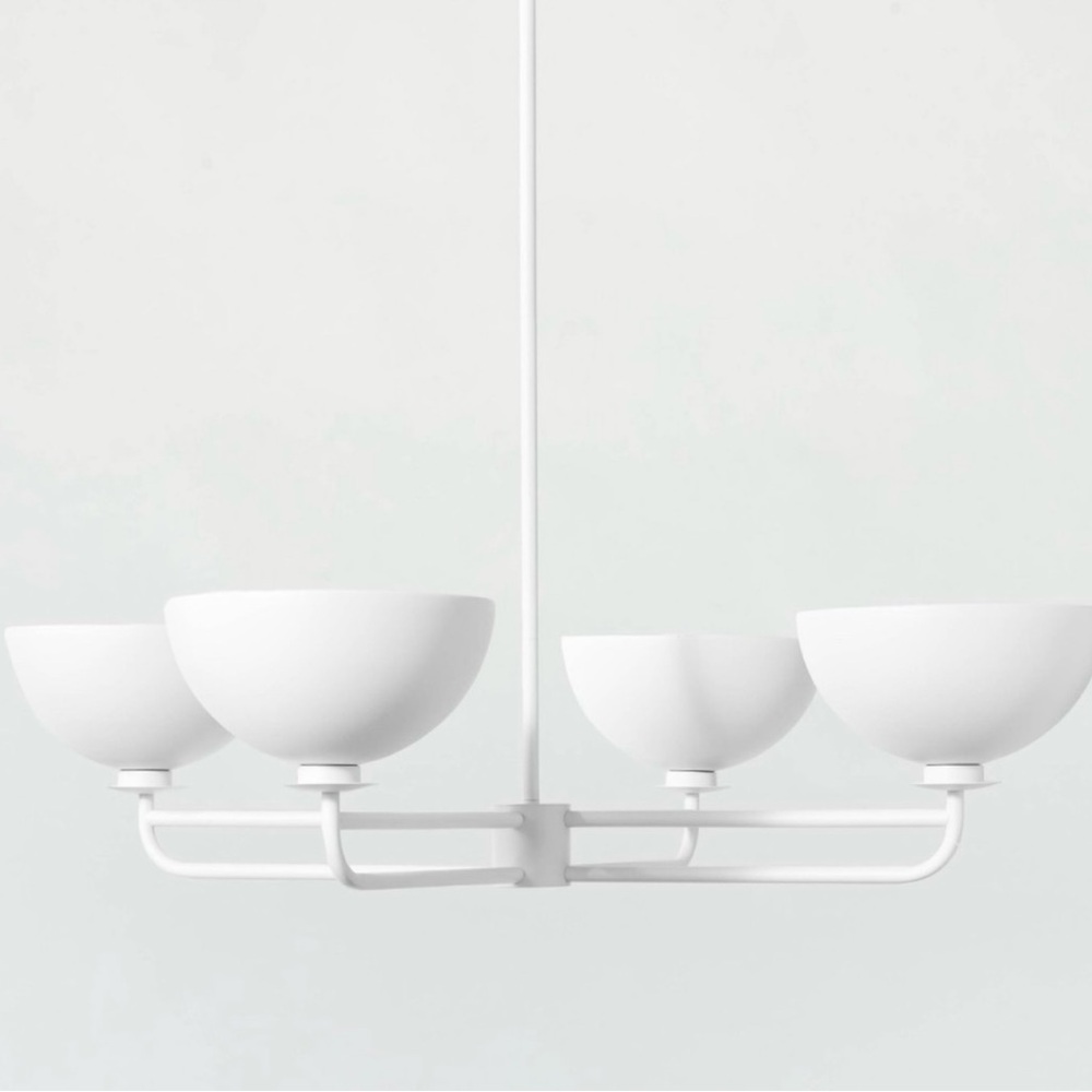 Threshold designed with Studio McGee 4-light metal dome chandelier